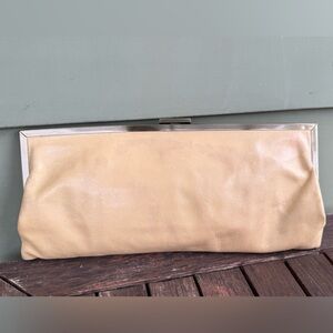 Hobo International Elegant Tan Leather Clutch